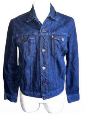 Levi Strauss Signature Denim Jean Jacket Blue Standard Trucker Mens Sz Small